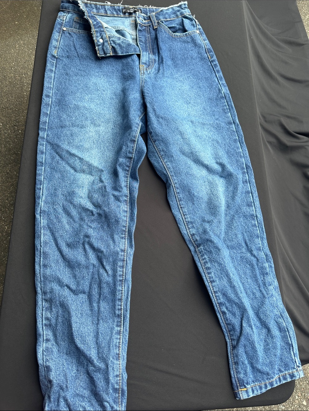 Missguided Relaxed Blue High-Rise Women's Jeans -Riot